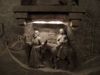 Wieliczka, dombormű a sóbánya földalatti templomában